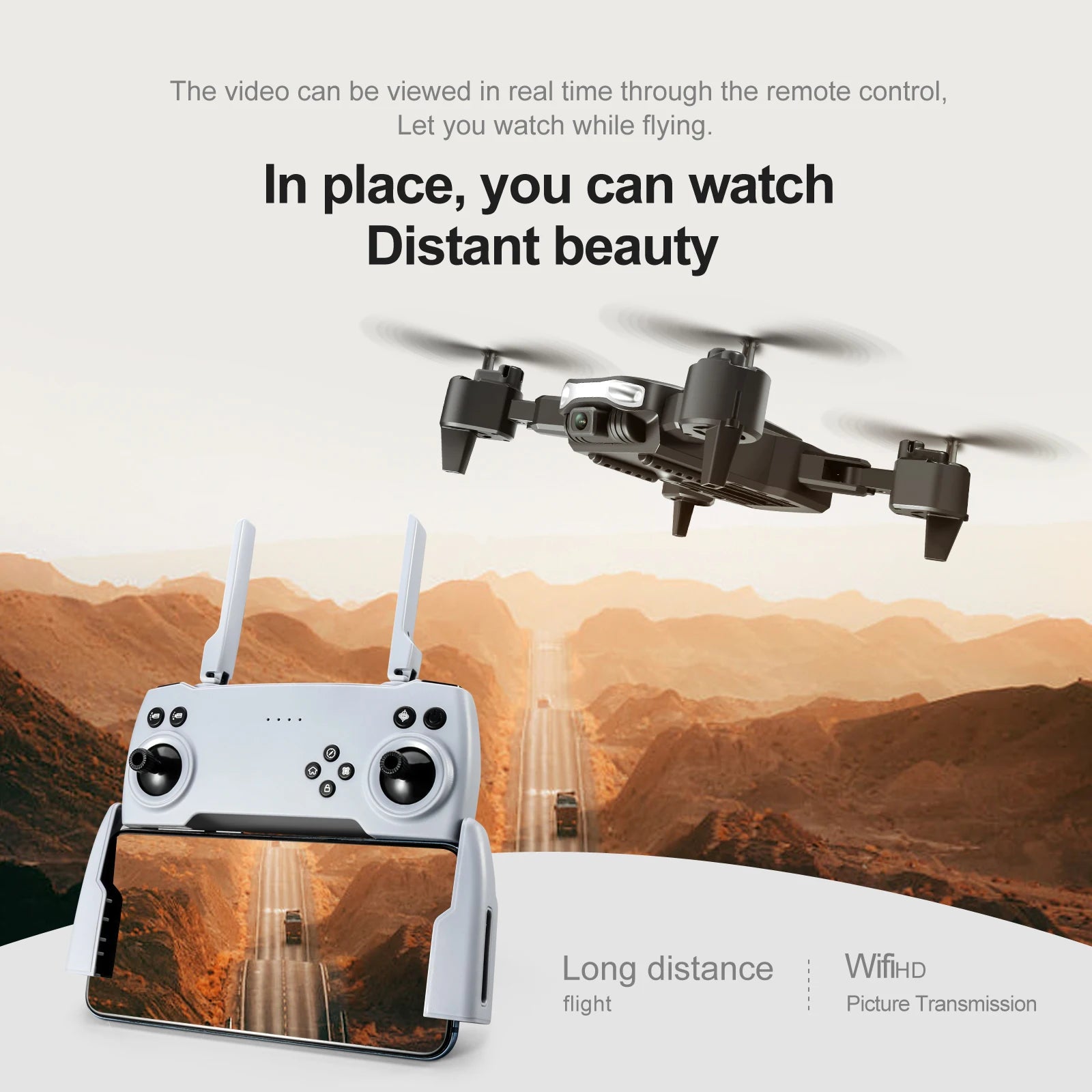 S90 طائرة صغيرة بدون طيار - كاميرا 4K عالية الدقة بزاوية واسعة ESC 1080P WiFi Fpv كاميرات مزدوجة الارتفاع تحافظ على ألعاب طائرات الهليكوبتر للأولاد 26 S90 Mini Drone, video can be viewed in real time through the remote control .