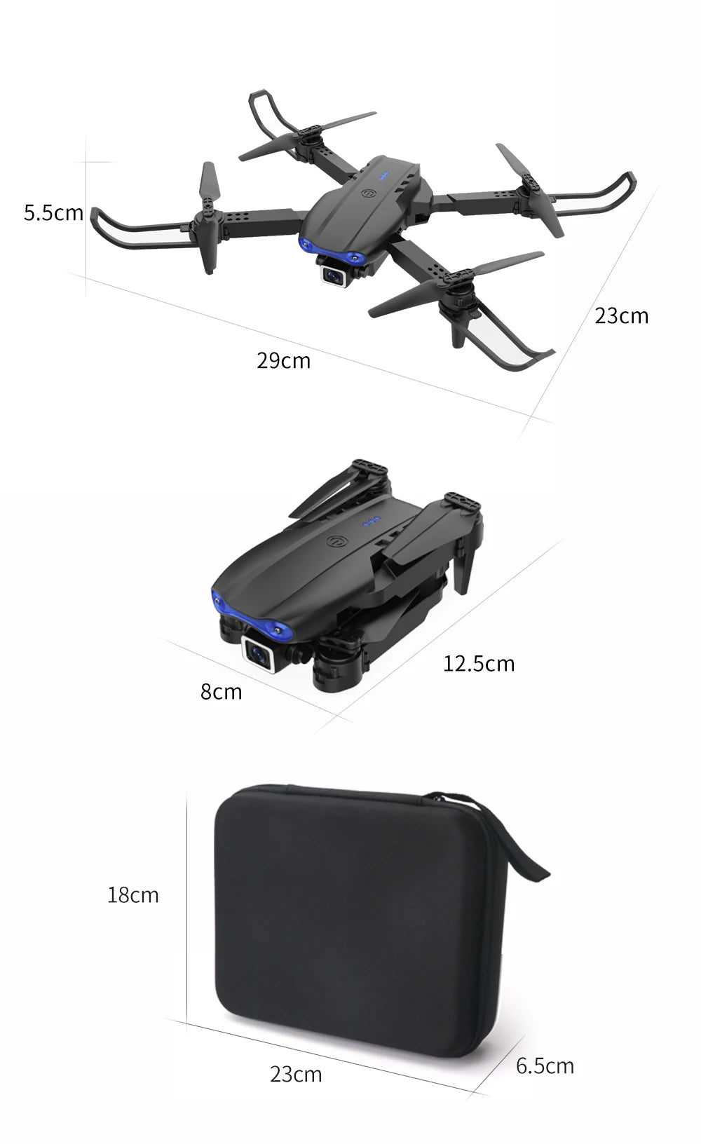 XYRC K3 Mini Drone, 5.5cm 23cm 29cm 12.scm