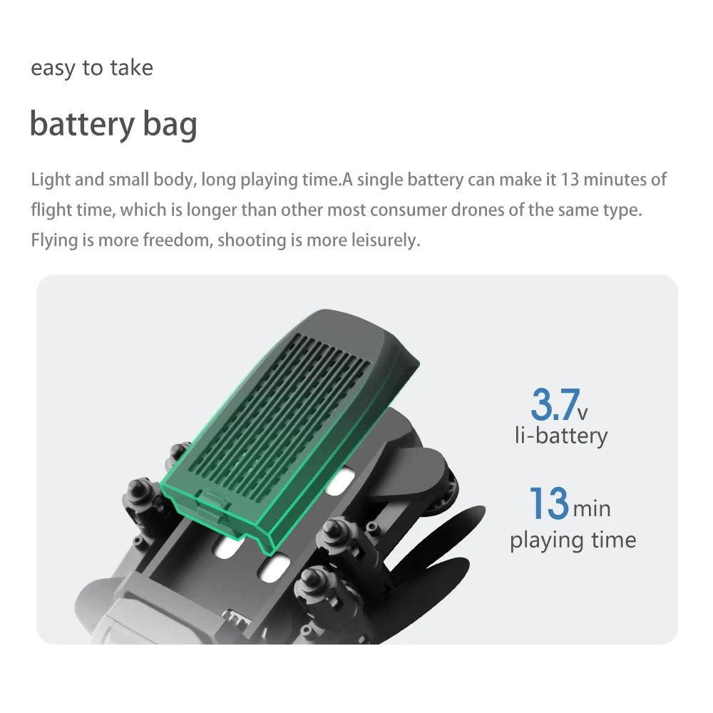 XYRC 2023 New Mini Drone, single battery can make it 13 minutes of flight time, which is longer