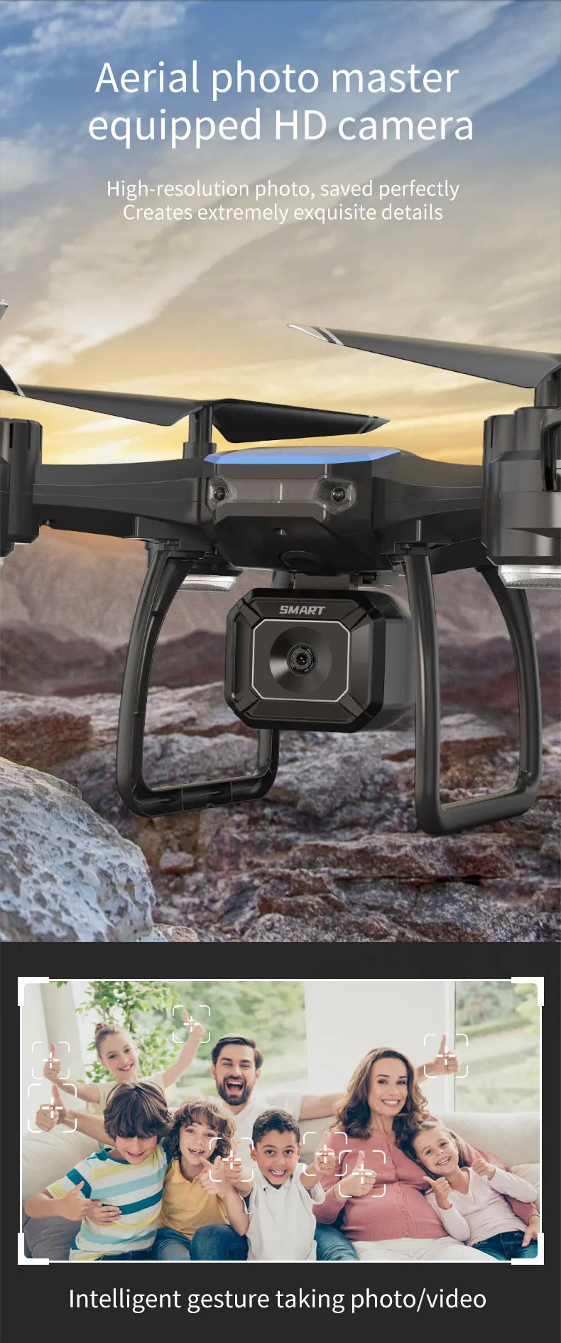 JJRC H108 DIY Assembly RC Drone, aerial photo master equipped hd camera high-resolution photo,