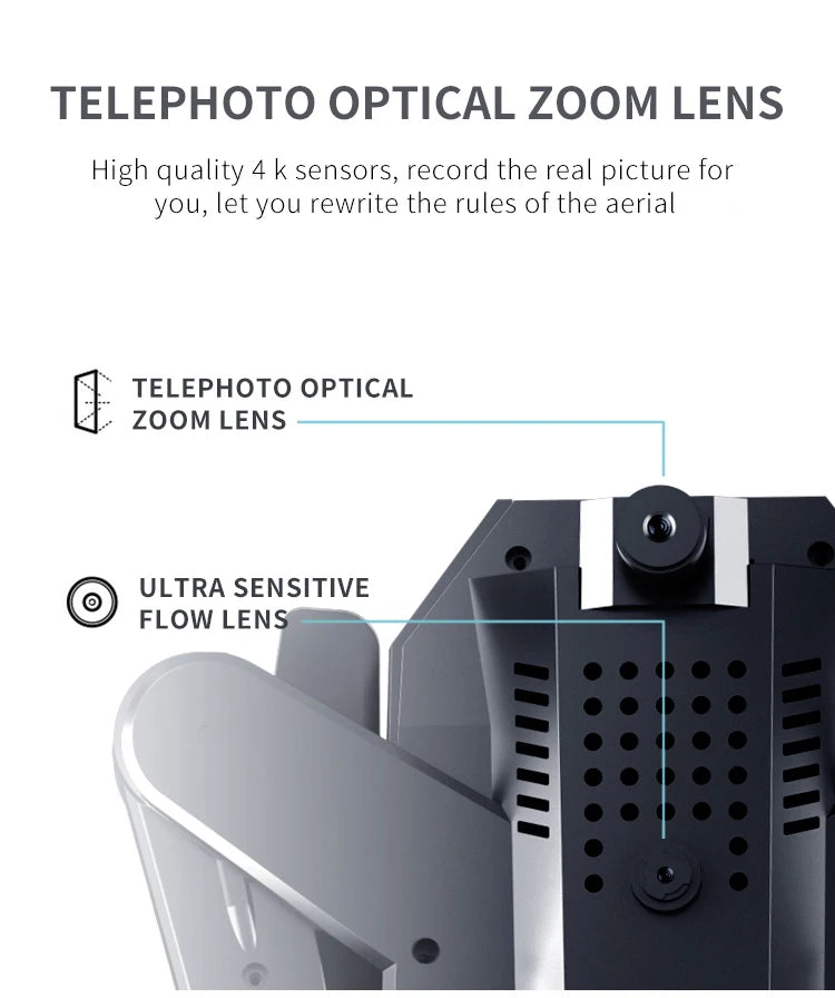 Visuo XS816 Drone, telephoto optical zoom lens high quality 4 k sensors, record