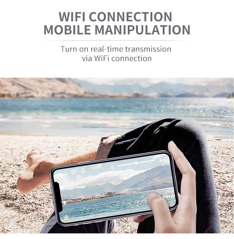 Visuo XS816 Drone, wifi connection mobile manipulation turn on real-time transmission via wifi
