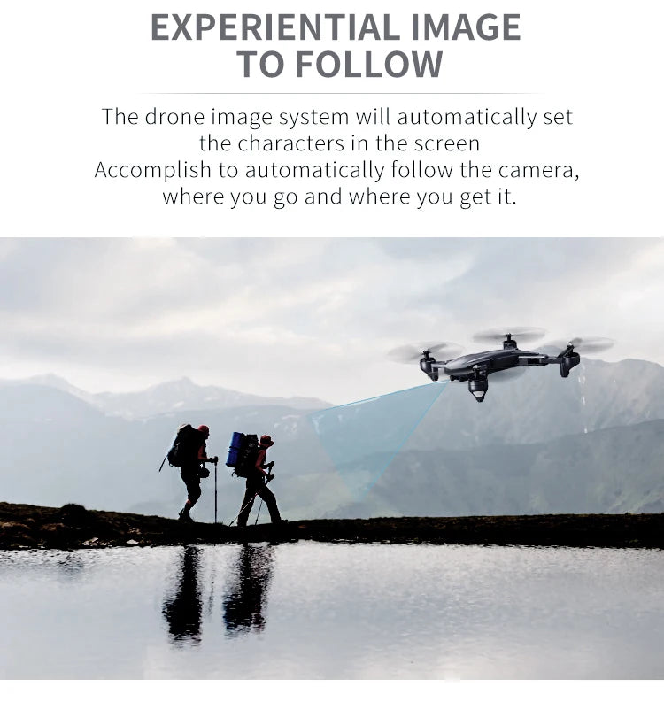 Visuo XS816 Drone, drone image system will automatically set the characters in the screen accomplish to automatically
