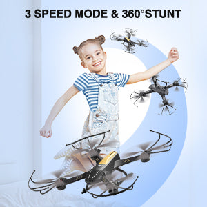 طائرة بدون طيار ATTOP A8 - طائرة بدون طيار FPV أكبر حجمًا بدقة 1080 بكسل مع كاميرا بمفتاح واحد لبدء التشغيل/التحويم/جهاز تحكم عن بعد للأطفال في الأرض/التطبيق/التحكم في الصوت/الإيماءات، 24 دقيقة من الطيران المنخفض، تصميم آمن للتحذير من البطارية 14 ATTOP A8 Drone, voice control method is very suitable for kids and beginners.