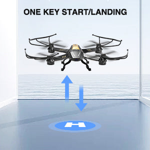 طائرة بدون طيار ATTOP A8 - طائرة بدون طيار FPV أكبر حجمًا بدقة 1080 بكسل مع كاميرا بمفتاح واحد لبدء التشغيل/التحويم/جهاز تحكم عن بعد للأطفال في الأرض/التطبيق/التحكم في الصوت/الإيماءات، 24 دقيقة من الطيران المنخفض، تصميم آمن للتحذير من البطارية 15 ATTOP A8 Drone -