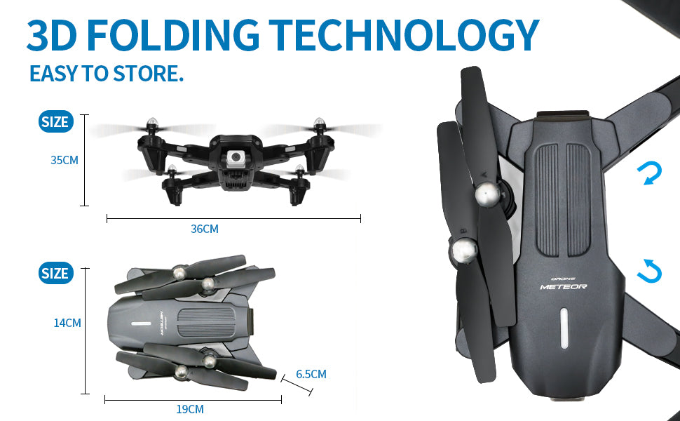 3d folding technology easy to store: size 35cm 36c