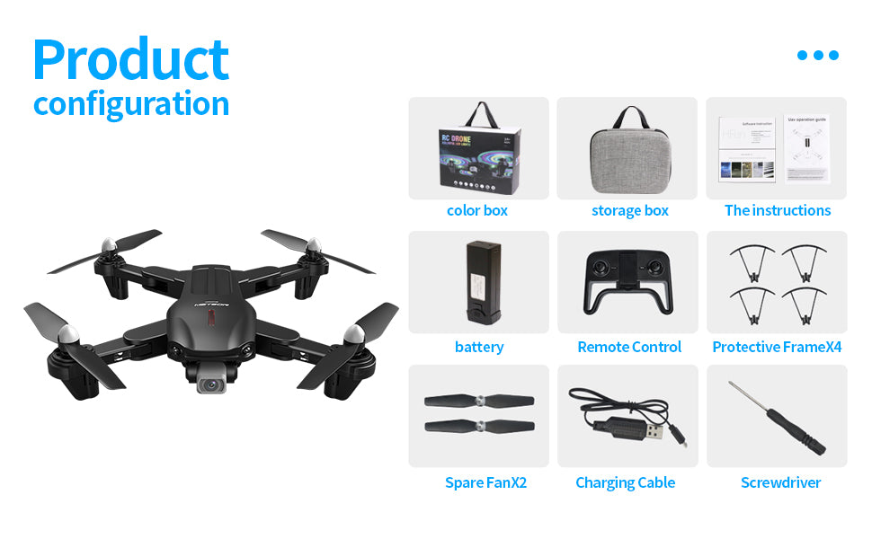 NiGHT LiONS TECH RC Drone, midrol color box storage box theinstructions battery remote control