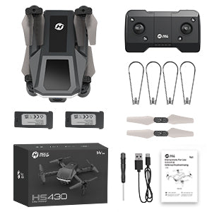 طائرة بدون طيار HS430 من Holy Stone - للأطفال مع كاميرا HD 1080P، طائرة بدون طيار RC صغيرة كوادكوبتر مع فيديو مباشر واي فاي FPV، طيران دائري، رمي للذهاب، ألعاب للبالغين أو المبتدئين، بطاريتان 26 دقيقة، سهلة الطيران، 15 Holy Stone HS430 Drone -