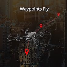 طائرة بدون طيار DEERC D50 - مع كاميرا للبالغين 2K Ultra HD FPV فيديو مباشر بزاوية واسعة 120 درجة، تثبيت الارتفاع، وضع مقطوعة الرأس، صورة شخصية للإيماءات، وظائف نقاط الطريق RC Quadcopter مع بطاريتين وحقيبة ظهر 9 DEERC D50 Drone, headless mode is a built-in ability for a drone