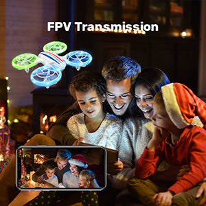 DEERC D23 Drone, led nano hobby rc quadcopter with five light modes,