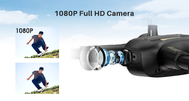 SYMA X600W Foldable Drone, high/low speeds switch let you select the speed more suitable you to