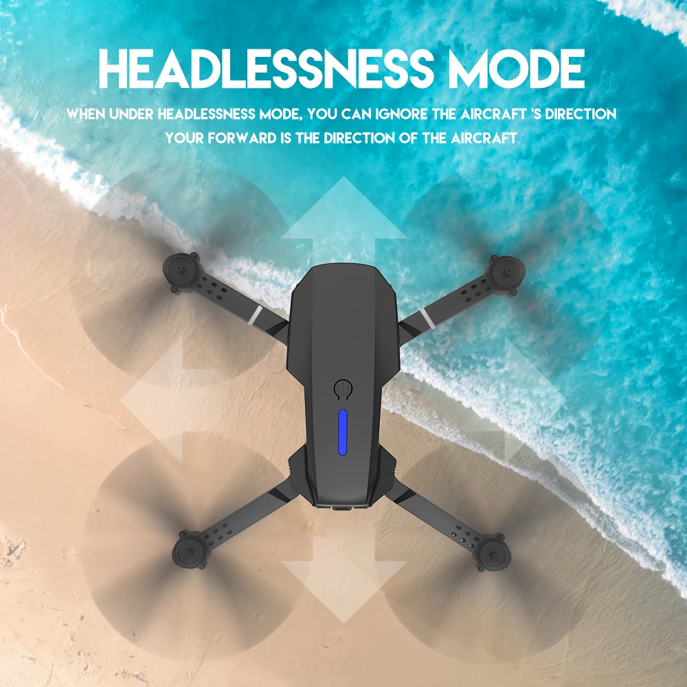 KBDFA E88 Pro Drone, headlessness mode ignores the aircraft '$ direction your forward is