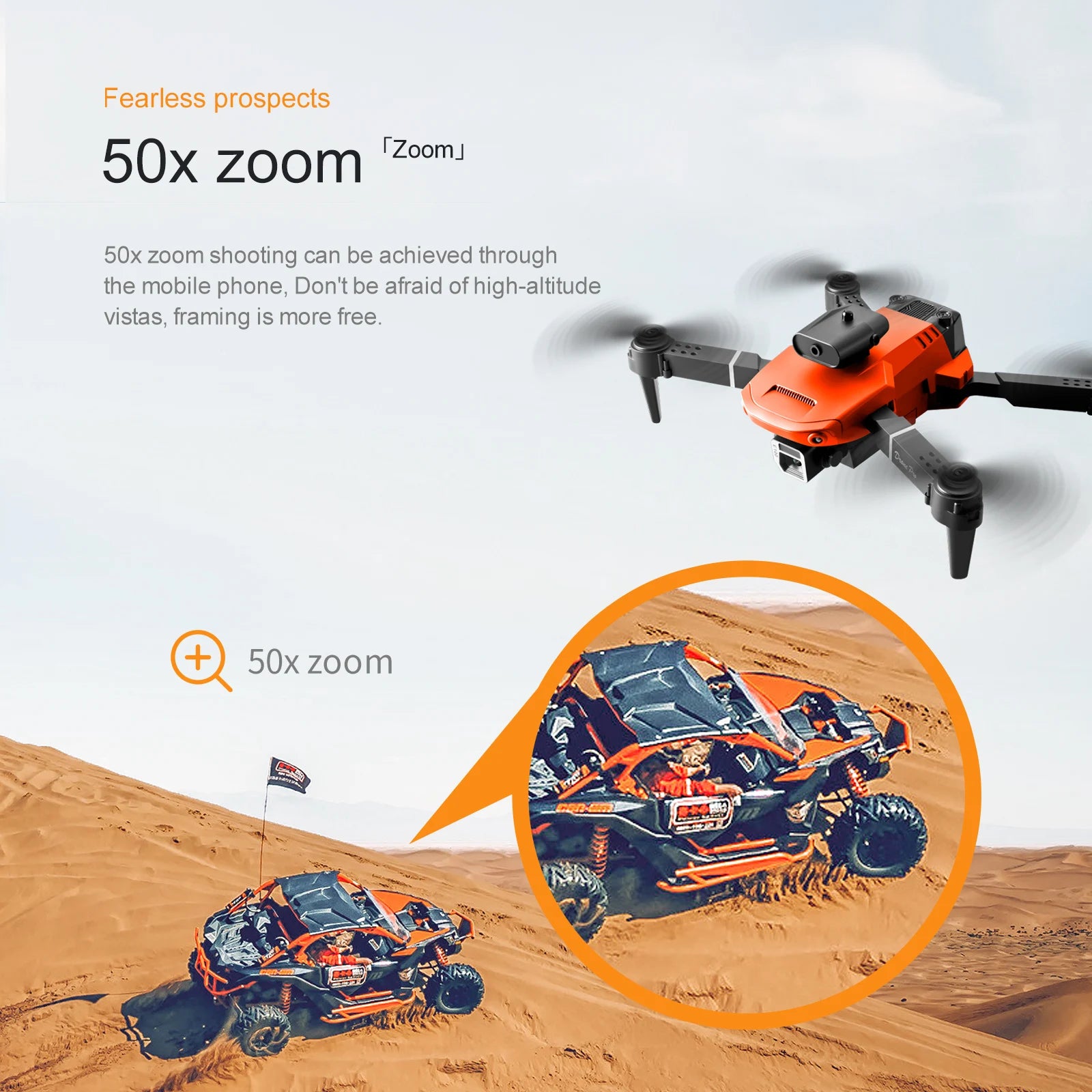 KBDFA E100 Mini Drone, don't be afraid of high-altitude vistas 