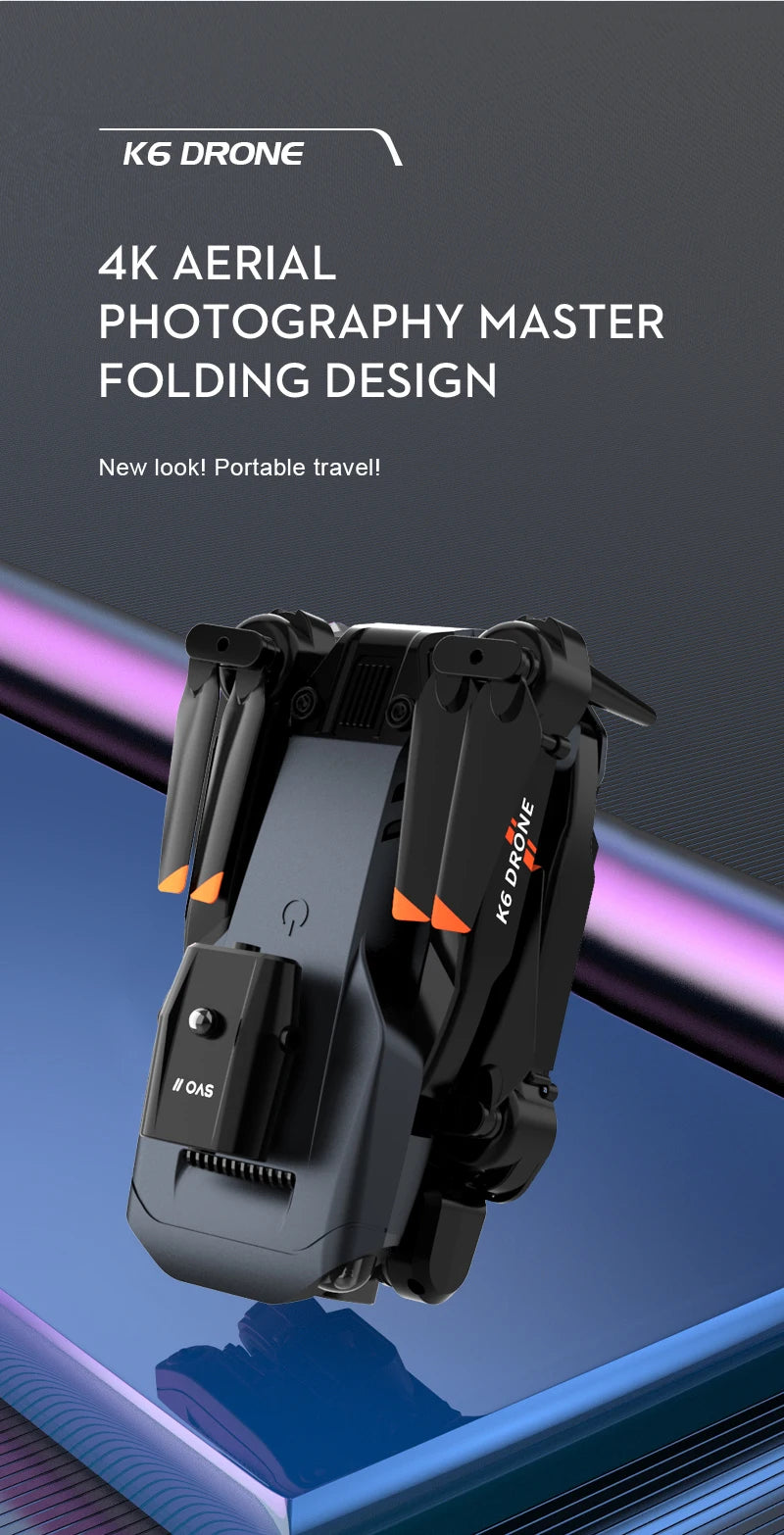 NEW K6 Drone, k6 drone 4k aerial photography master folding design new i