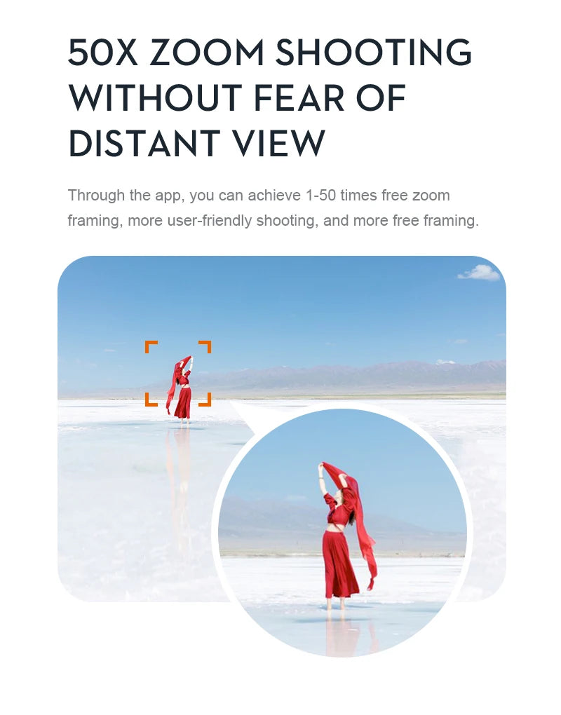 NEW K6 Drone, app allows you to achieve 50x zoom shooting without fear of distant view