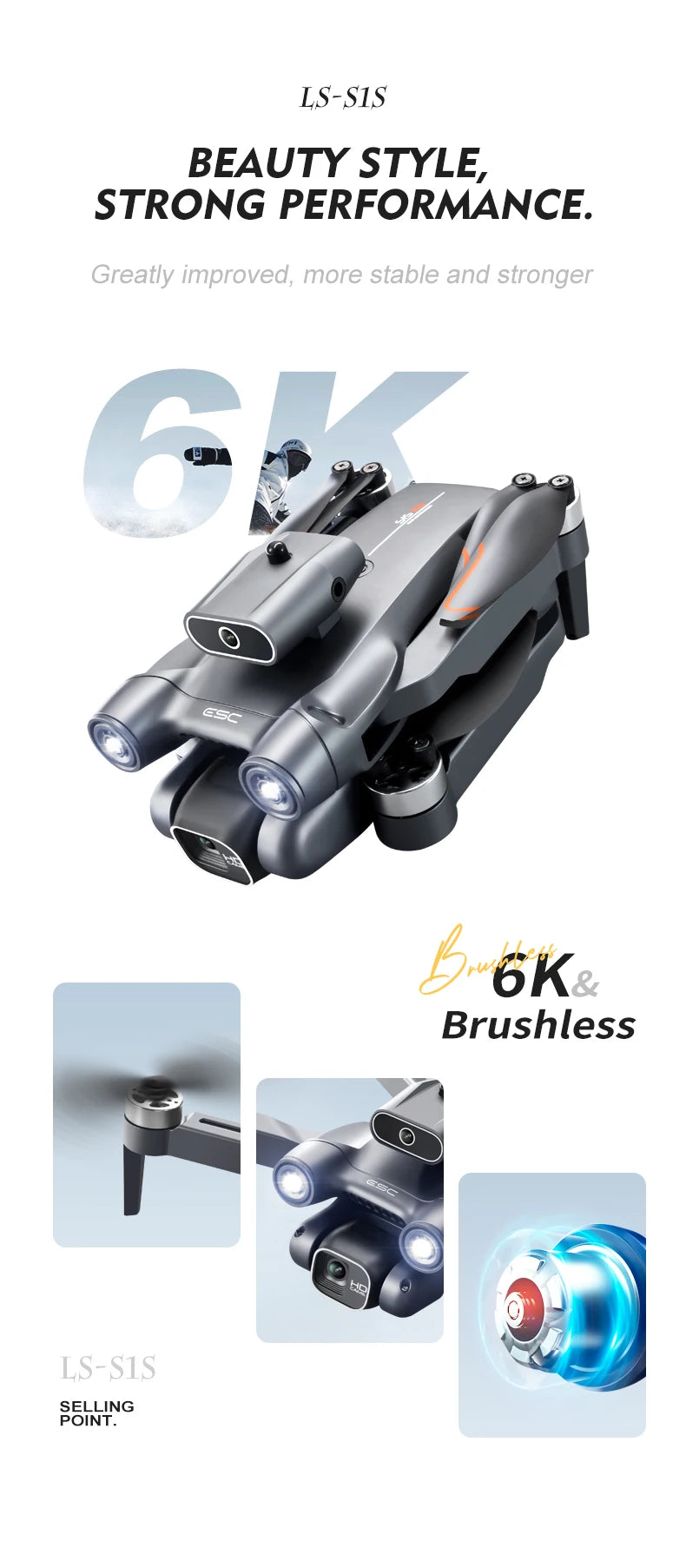 S1S Mini Drone, ls-sis beauty style, strong performance. greatly improved