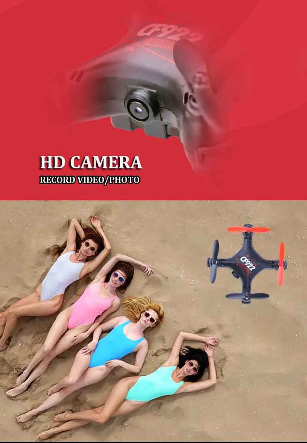 cf-922 4k pocket drone features: forward/back
