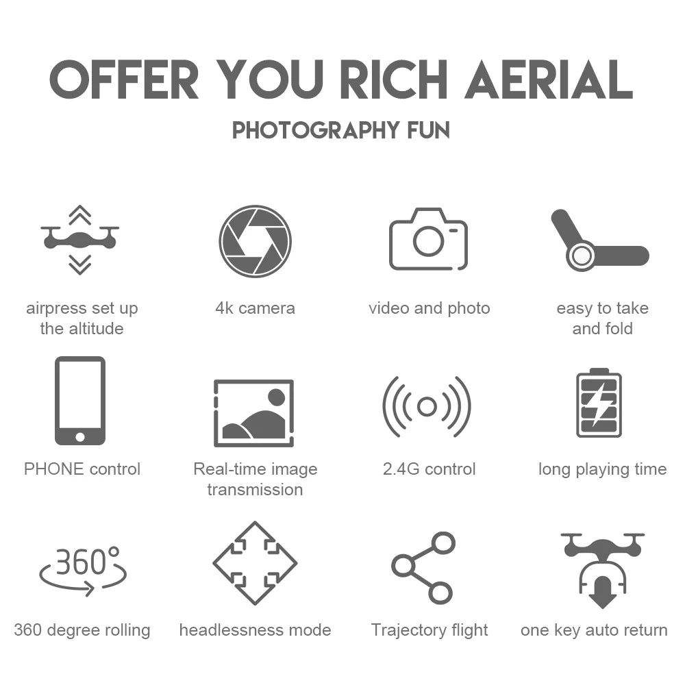 2024 E88 Pro Drone, phone control real-time image 2.4g control long playing time transmission