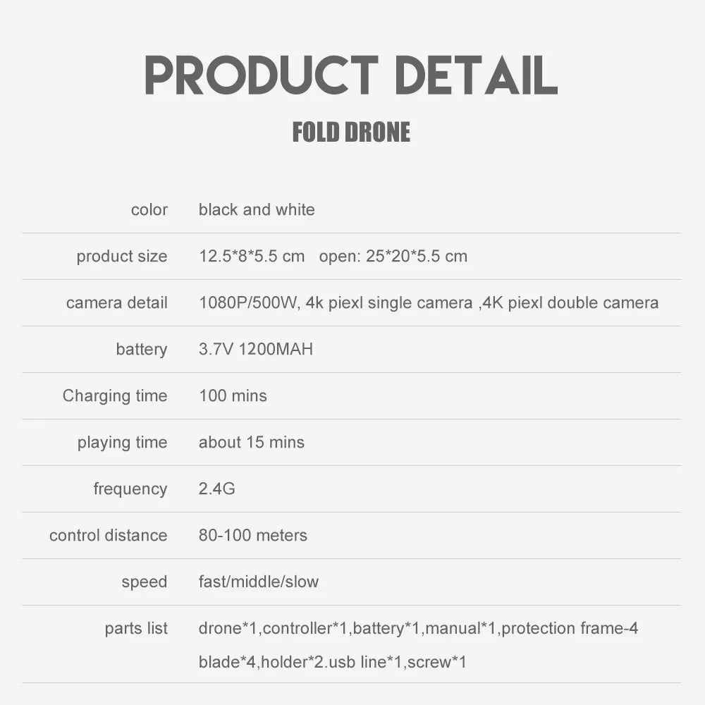 2024 E88 Pro Drone, with headless mode, no need to adjust the position of aircraft before