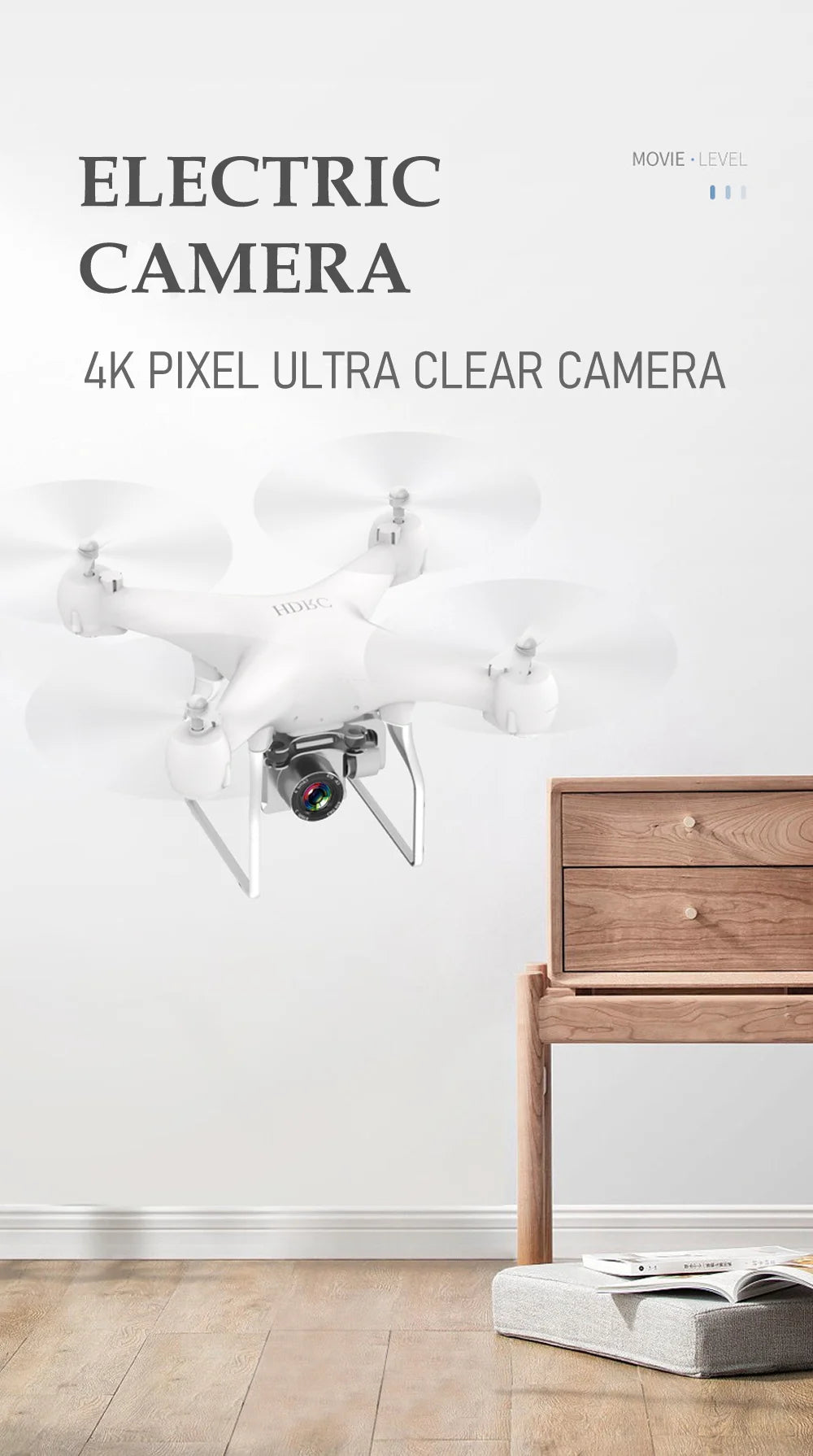 RC الطائرة بدون طيار FPV كوادكوبتر الطائرات بدون طيار مع كاميرا ESC 4K HD المهنية واسعة الزاوية التصوير الجوي حياة طويلة هليكوبتر التحكم عن بعد 29 RC Drone, level electric camera 4k pixel ultra clear camera 1i(