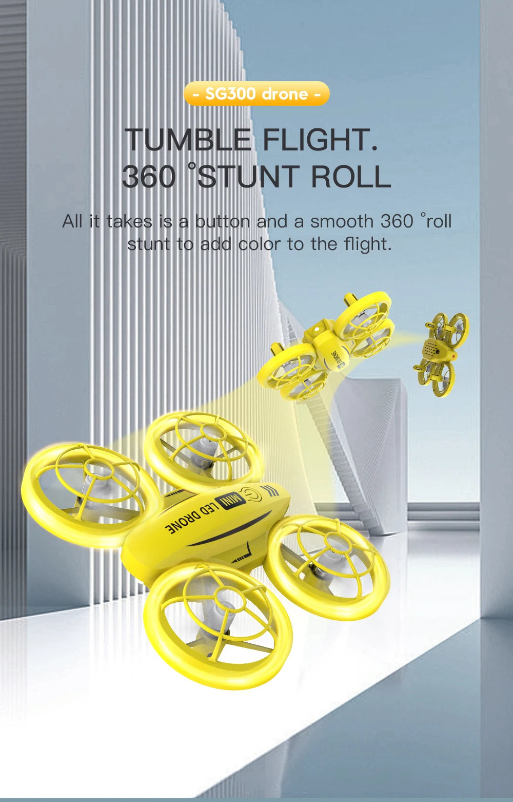 sg300 mini drone features : obstacle avoidance features 
