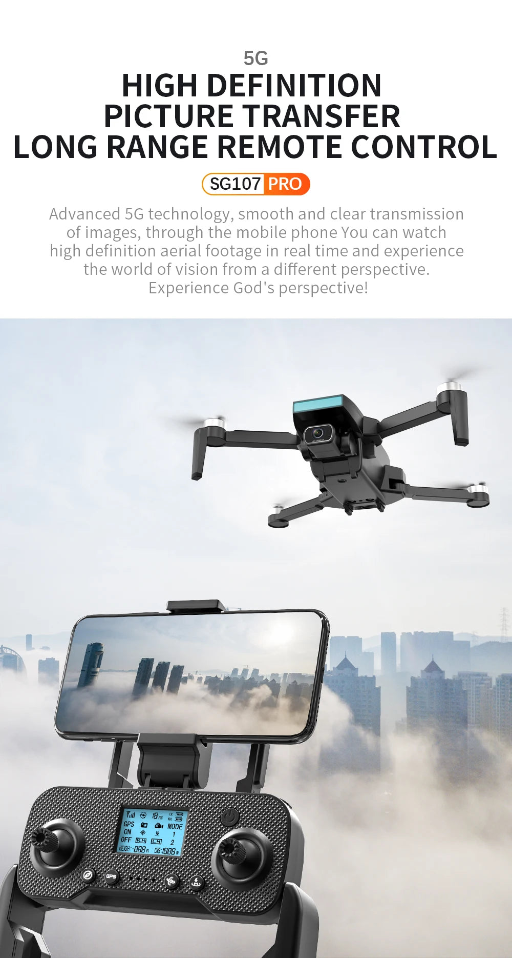 ZLL SG107 Pro Mini Drone - مع WIFI احترافية 4K HD كاميرا مزدوجة FPV Quadcopter التحكم بالإيماءات في التدفق البصري SG107Pro Rc Dron 27 ZLL SG107 Pro Mini Drone, 5g high definition picture transfer long range remote control sg107
