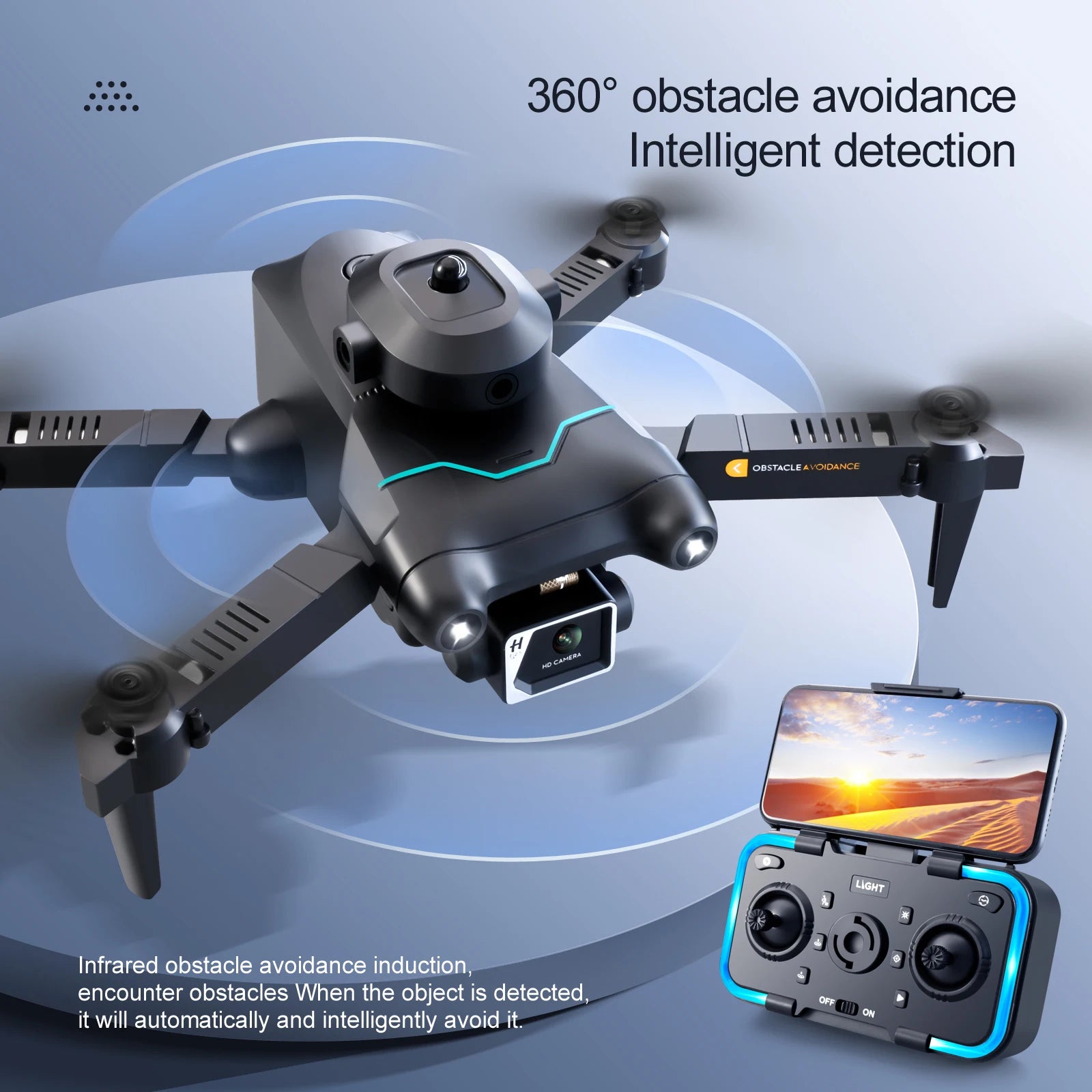 when the object is detected, off on it will automatically and intelligently