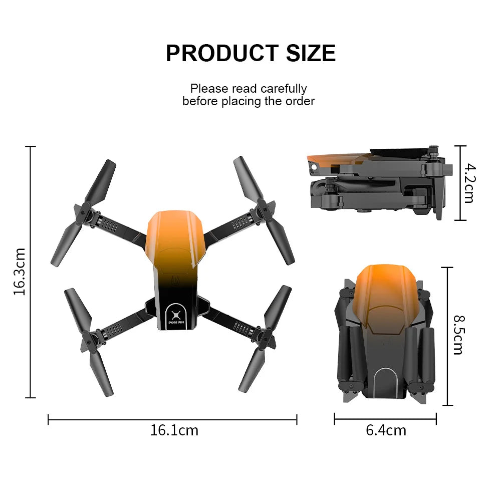 طائرة F191 صغيرة بدون طيار - كاميرا مزدوجة 4K واي فاي FPV أربعة جوانب لتجنب العوائق بالأشعة تحت الحمراء بمفتاح واحد للإقلاع والهبوط كوادكوبتر قابلة للطي 50 F191 Mini Drone, Please read carefully before placing the order 5 1 5 16.lcm