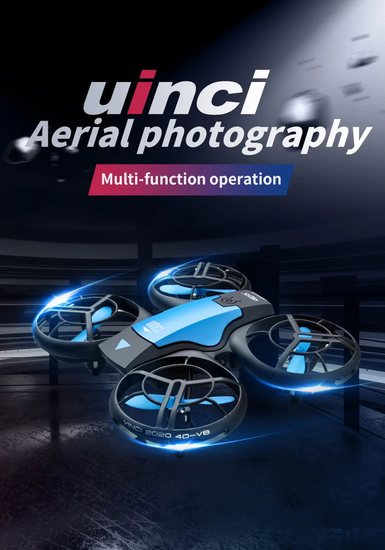 V8 الطائرة بدون طيار - 4K 1080P HD كاميرا واي فاي Fpv ارتفاع ضغط الهواء الحفاظ على كوادكوبتر قابلة للطي RC لعبة بدون طيار هدية 29 V8 Drone, aerial photography multi-function operation vinci 20zo d