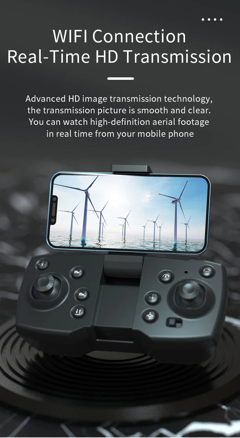JJRC H109 RC Drone, you can watch high-definition aerial footage in real time from