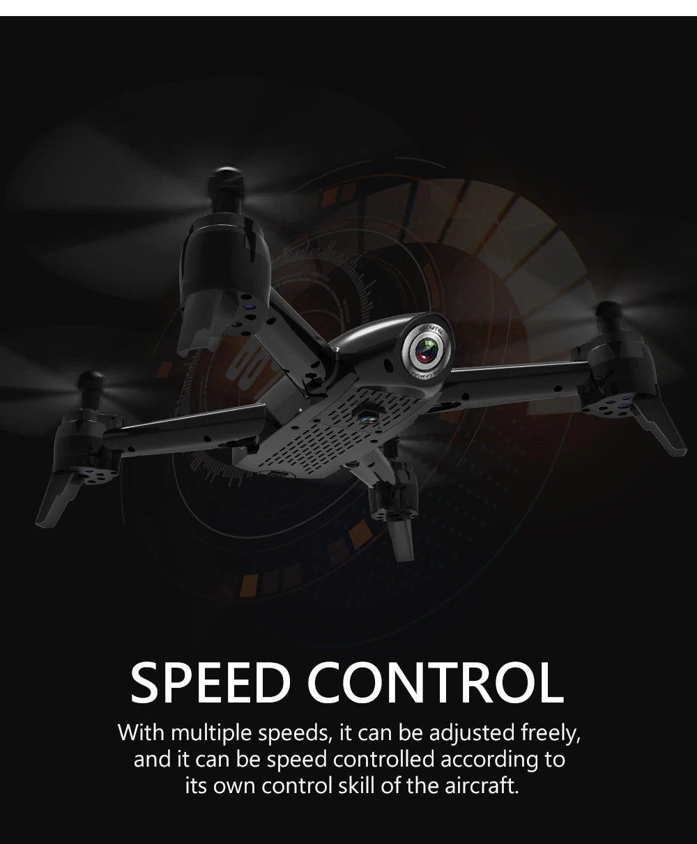 SG106 الطائرة بدون طيار - 4K 1080P HD كاميرا مزدوجة التدفق البصري الجوي كوادكوبتر FPV درون لعب للأطفال الأولاد عمر البطارية الطويل هدية 29 SG106 Drone, speed control with multiple speeds can be adjusted freely . it can be