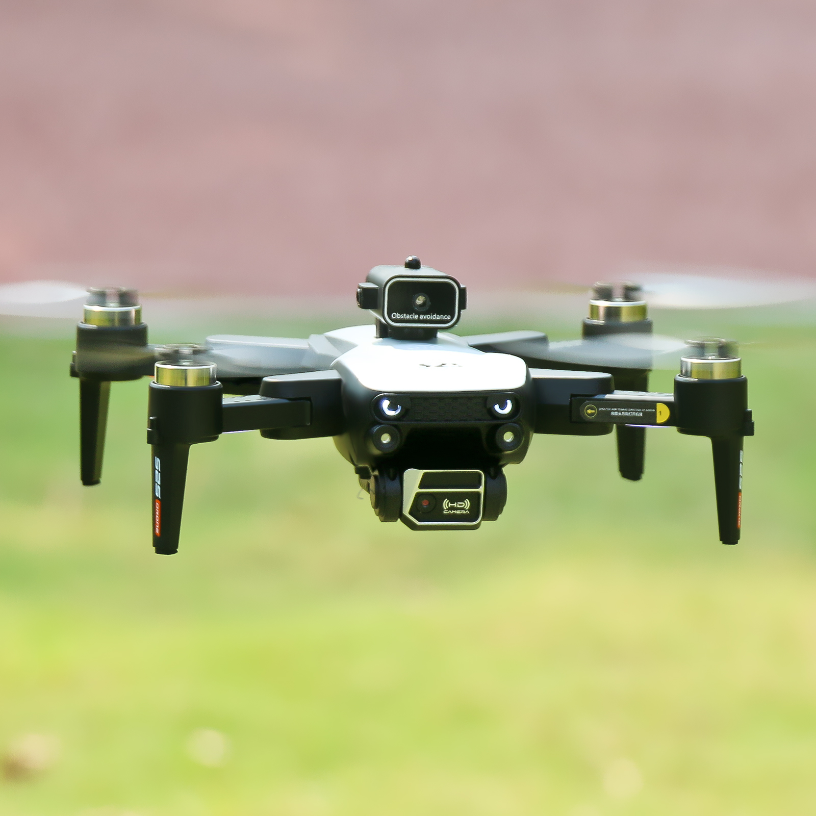 طائرة بدون طيار صغيرة S2S مع كاميرات مزدوجة 6K لتجنب العوائق بصرية واي فاي Fpv محرك بدون فرشاة RC درون لعبة كوادكوبتر احترافية 18 the front lens is placed with wide-angle 6k high-de