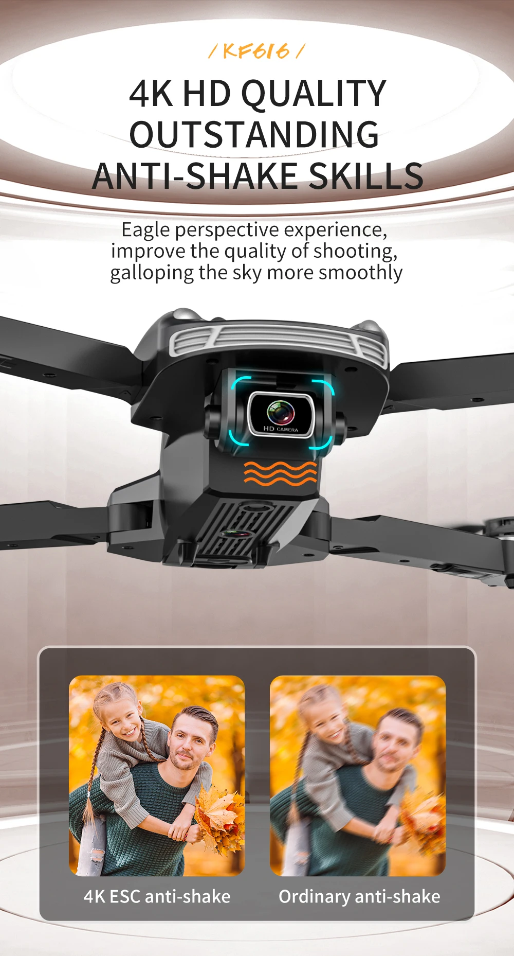 KF616 Drone, GPS Obstacle Avoidance Drones