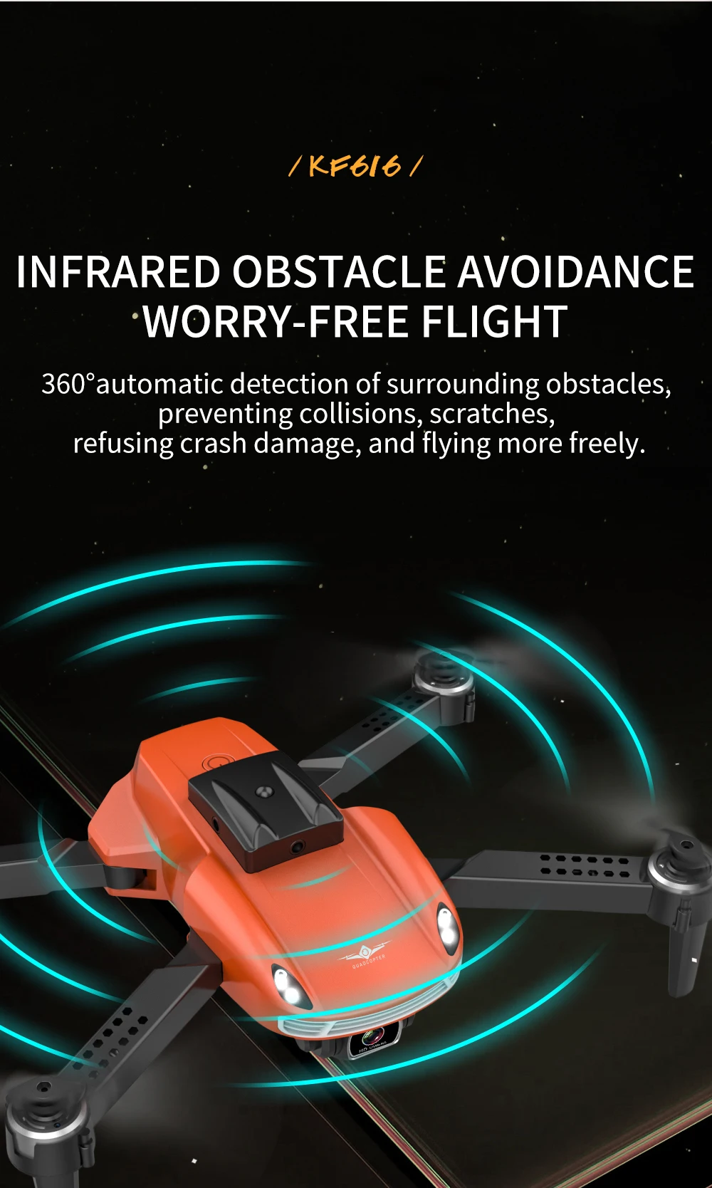 KF616 Drone, kp6l6 / infrared obstacle avoid