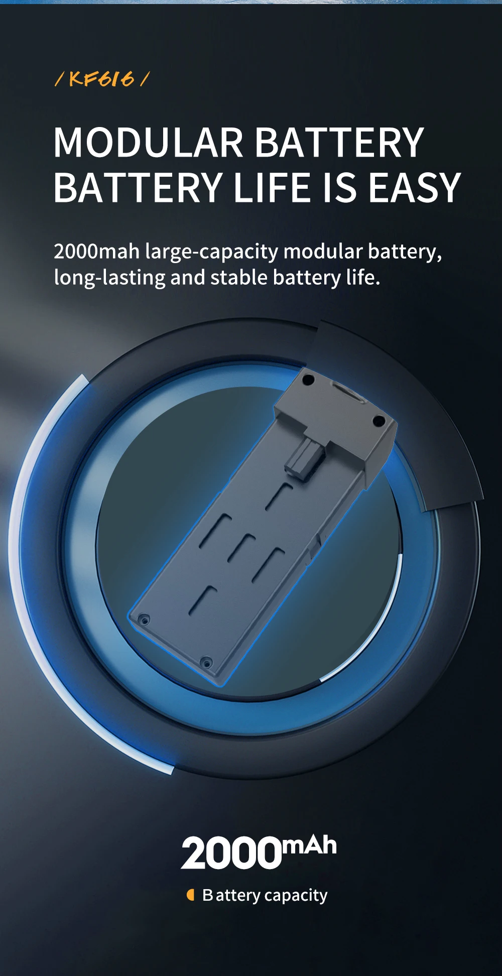 KF616 Drone, kp6i6 / modular battery battery life is easy