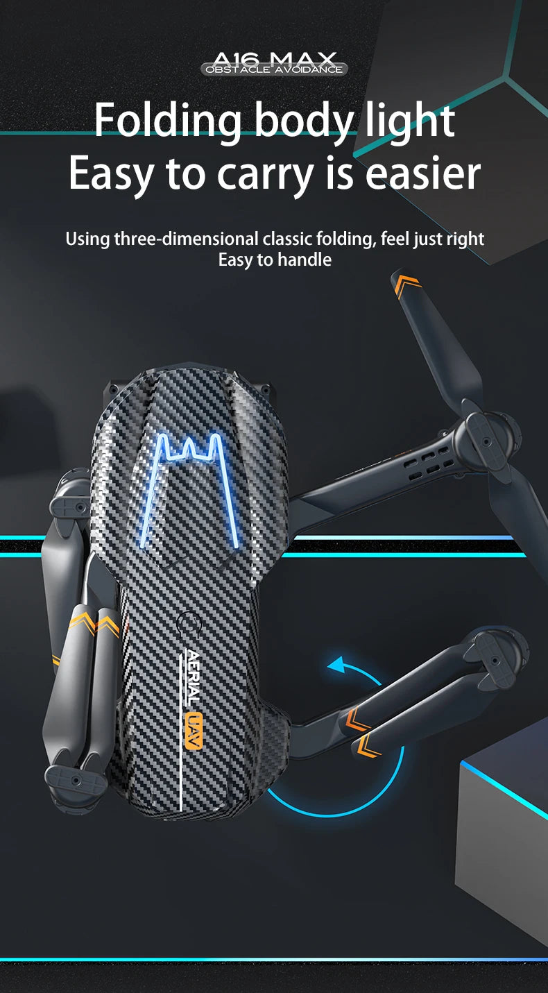 A16 MAX Drone, gbs16 nbaake folding body light