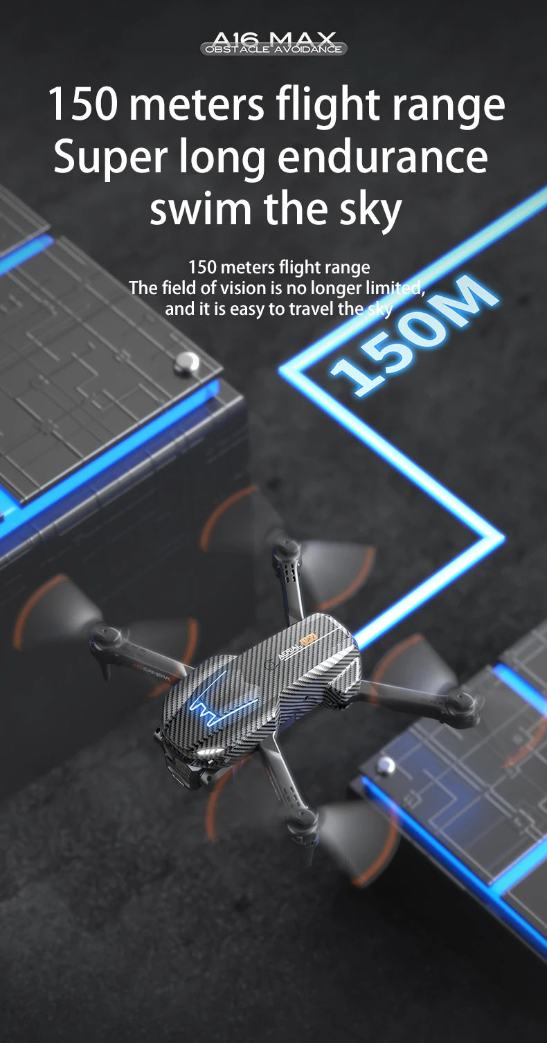 A16 MAX Drone, the sky 150 meters flight range the field of vision is no longer limited