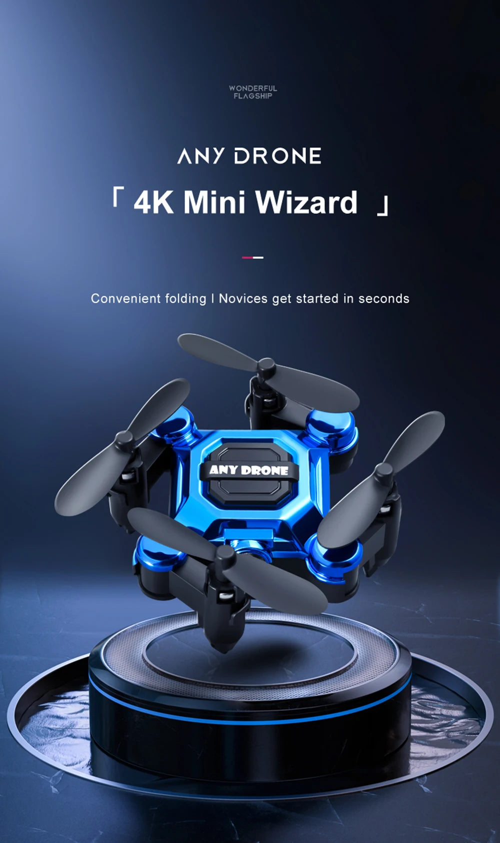 2024 طائرة بدون طيار صغيرة قابلة للطي 4K المهنية طائرة مزودة بجهاز للتحكم عن بعد هليكوبتر كاميرا طائرات بدون طيار واي فاي التصوير الجوي ألعاب أطفال الكبار 20 any drone 4k mini wizard j convenient folding novices started in