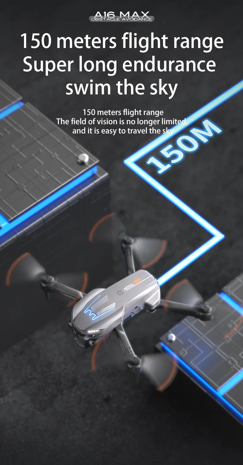 A16 MAX Drone, 8816 acle nbbare 150 meters flight range
