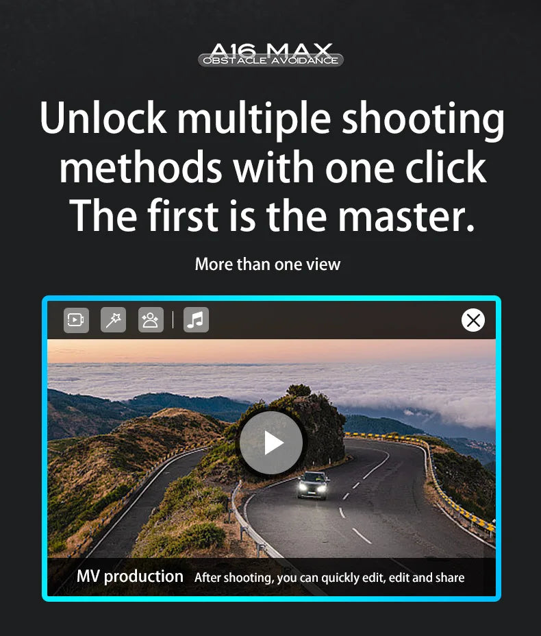 A16 MAX Drone, gbie-nbdare unlock multiple shooting methods with one