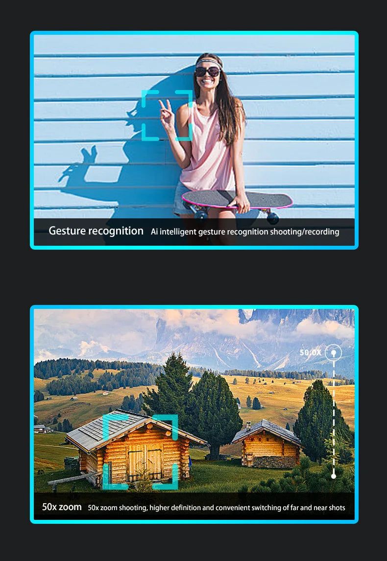 A16 MAX Drone, gesture recognition ai intelligent gesture recognition shooting/recording 50