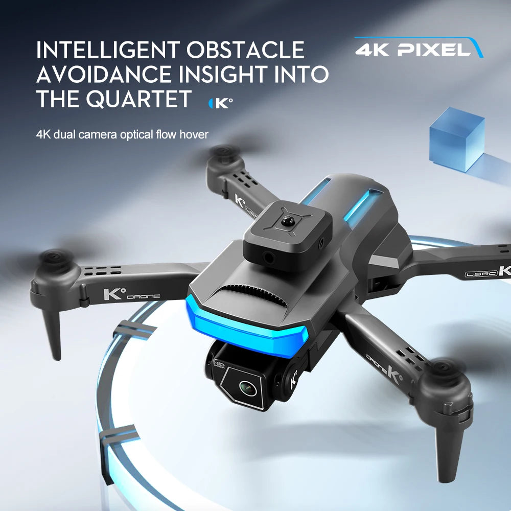 LSRC XT5 Mini Drone - 2024 جديد 4K كاميرا مزدوجة أربعة جوانب لتجنب العوائق تحديد موضع التدفق البصري قابلة للطي كوادكوبتر ألعاب هدايا 23 LSRC XT5 Mini Drone, intelligent obstacle 4k pixel avoidance insight into the quartet k