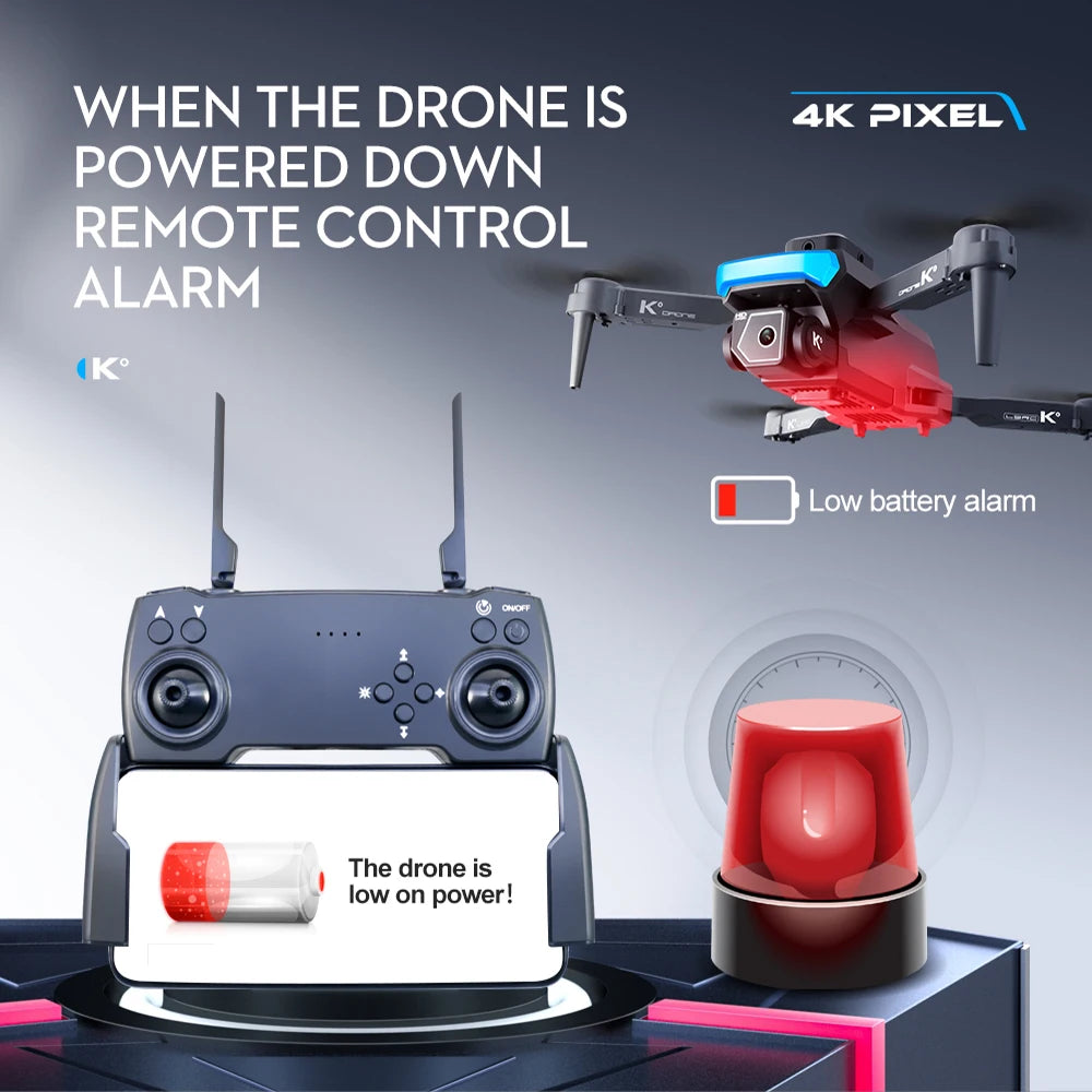 LSRC XT5 Mini Drone - 2024 جديد 4K كاميرا مزدوجة أربعة جوانب لتجنب العوائق تحديد موضع التدفق البصري قابلة للطي كوادكوبتر ألعاب هدايا 33 LSRC XT5 Mini Drone, jeocco: when the drone is 4k pixel powered down