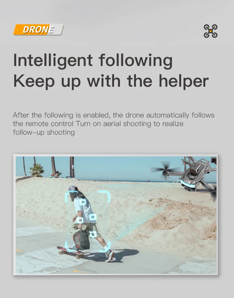 P15 Drone, dron intelligent following keeps up with the helper after the following is