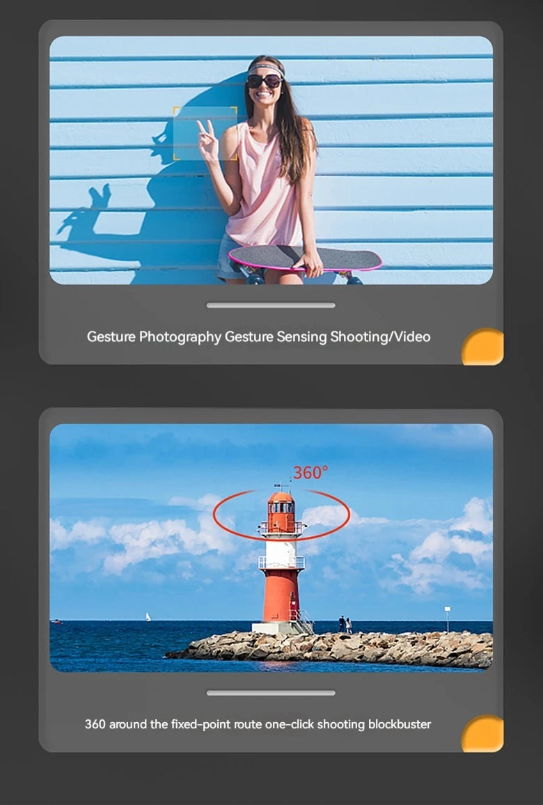 Water Bomb Drone, gesture photography/video 360 360 around the fixed-point route one-