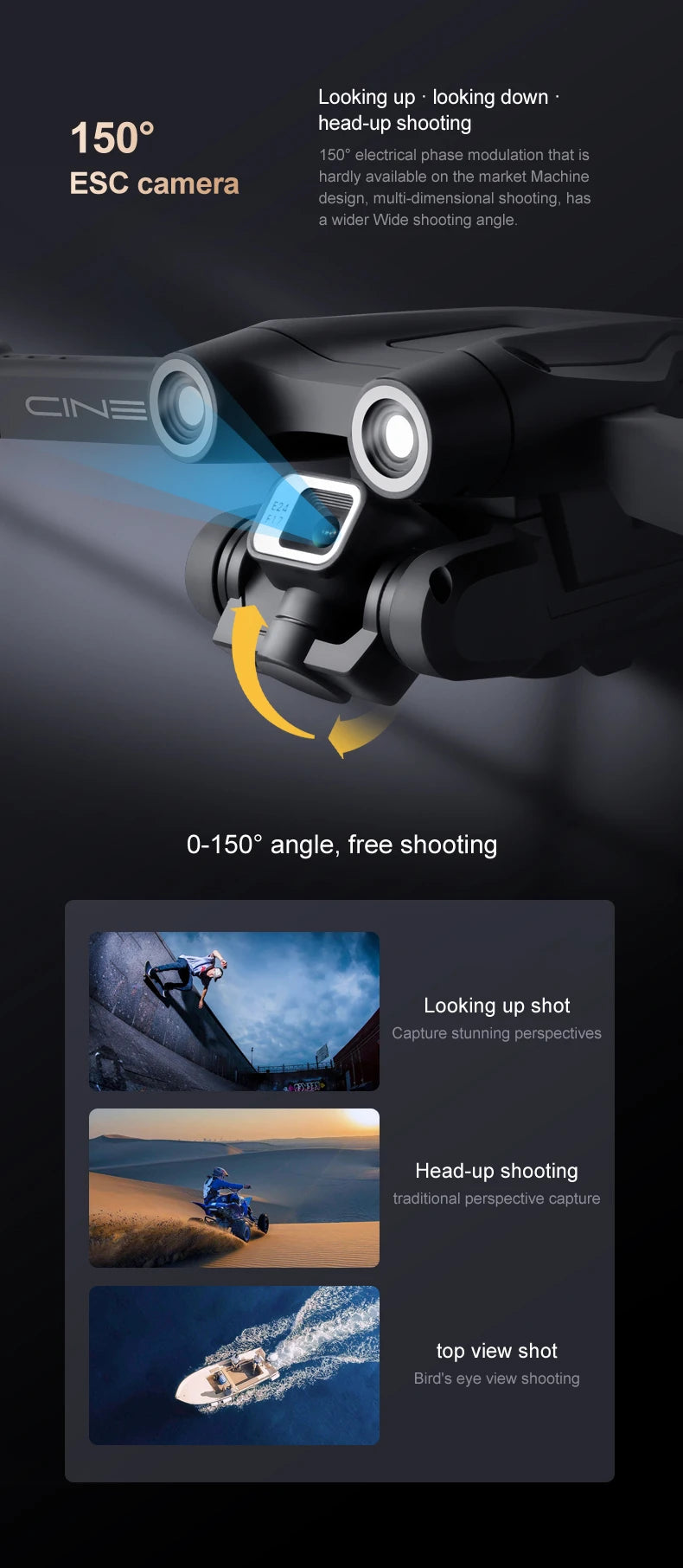 KBDFA Z908 Pro Drone, head-up shooting 1500 1508 electrical phase modulation that is 