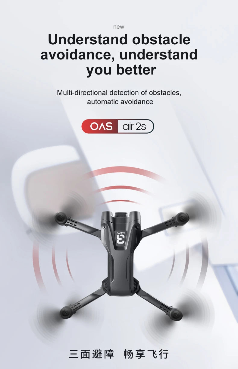 KBDFA Z908 Pro Drone, new understand obstacle avoidance, understand you better multi-directional detection of