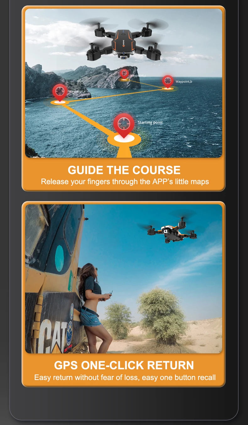 R2S Drone, app's little maps on gps one-click return
