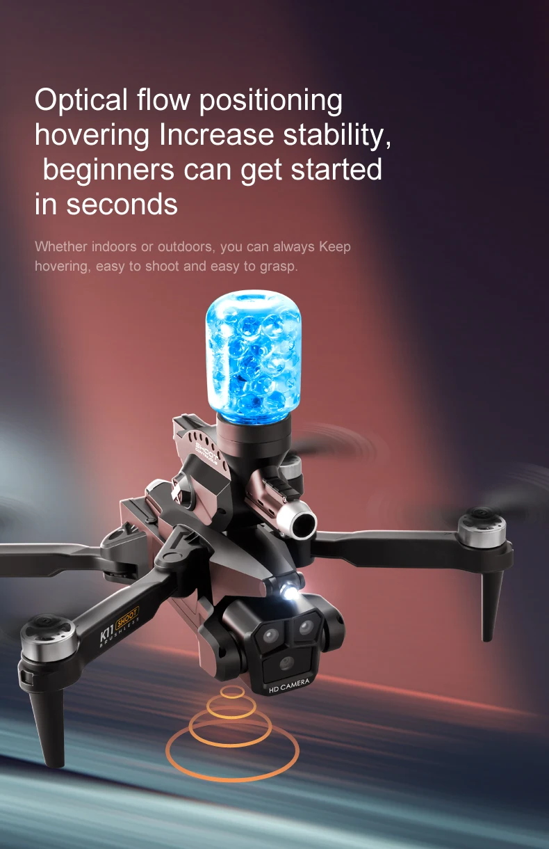 K11 Max Drone, optical flow positioning hovering increase stability, beginners can start in seconds 