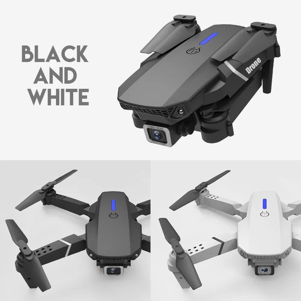 طائرة بدون طيار P1 Pro - زاوية واسعة HD 4K 1080P ارتفاع الكاميرا، لعبة هدية RC قابلة للطي كوادكوبتر بدون طيار 51 P1 Pro Drone, p1 pro drone features app-controlled,follow me,f